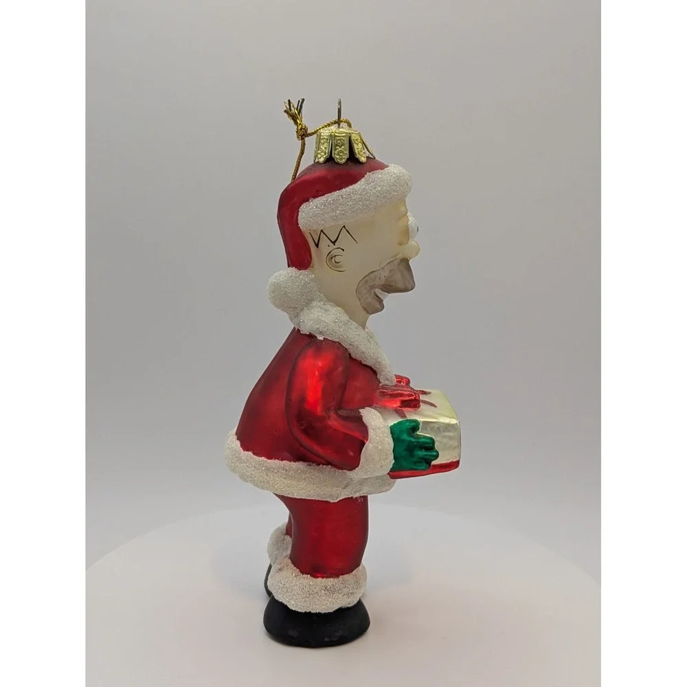 Kurt Adler - The Simpsons -Santa Homer Doughnuts-Glass Christmas Ornament - 2003